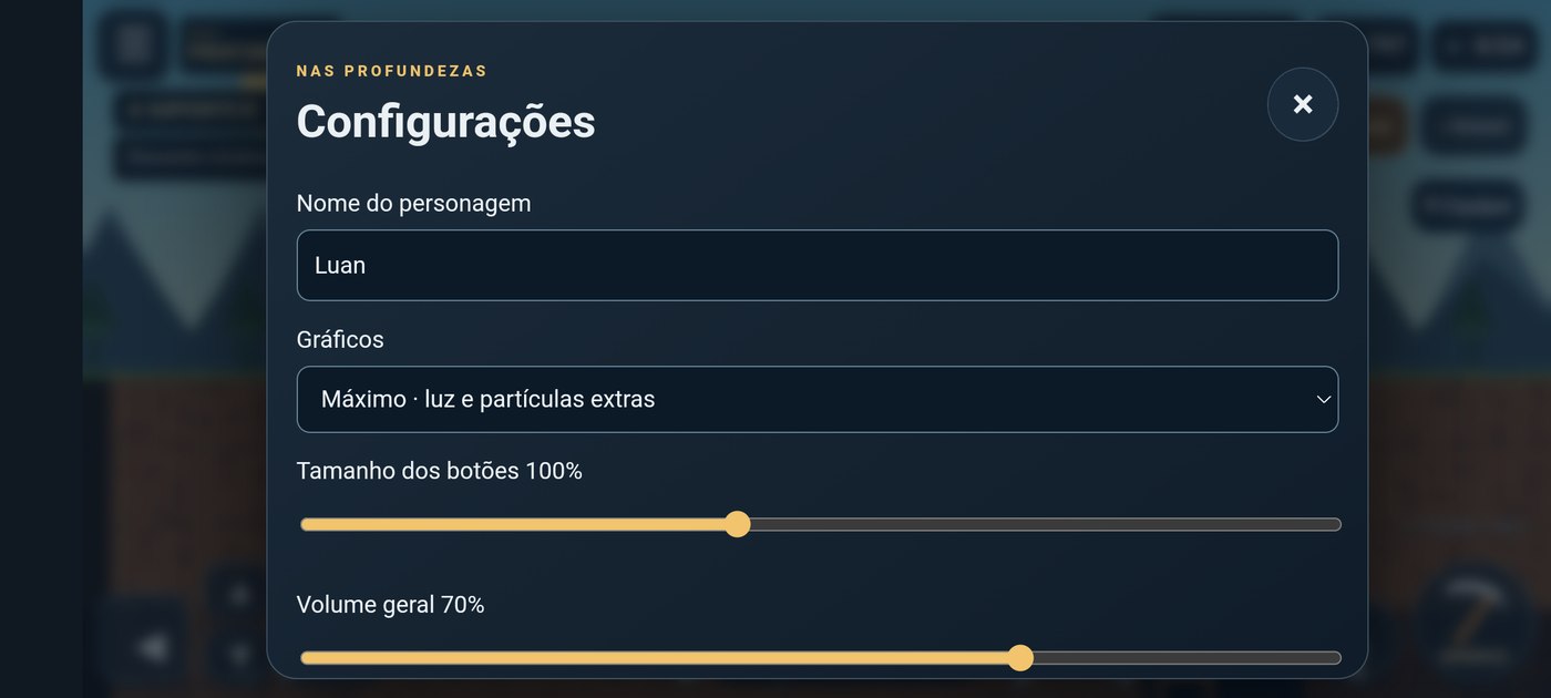 Botões, gráficos, áudio e vibração configuráveis